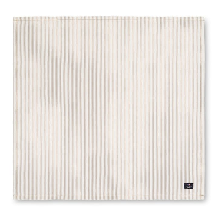 Servilleta Icons Herringbone Striped 50x50 cm - Beige-white - Lexington