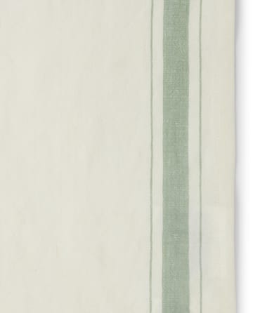 Servilleta Side striped organic cotton 50x50 cm - White-green - Lexington