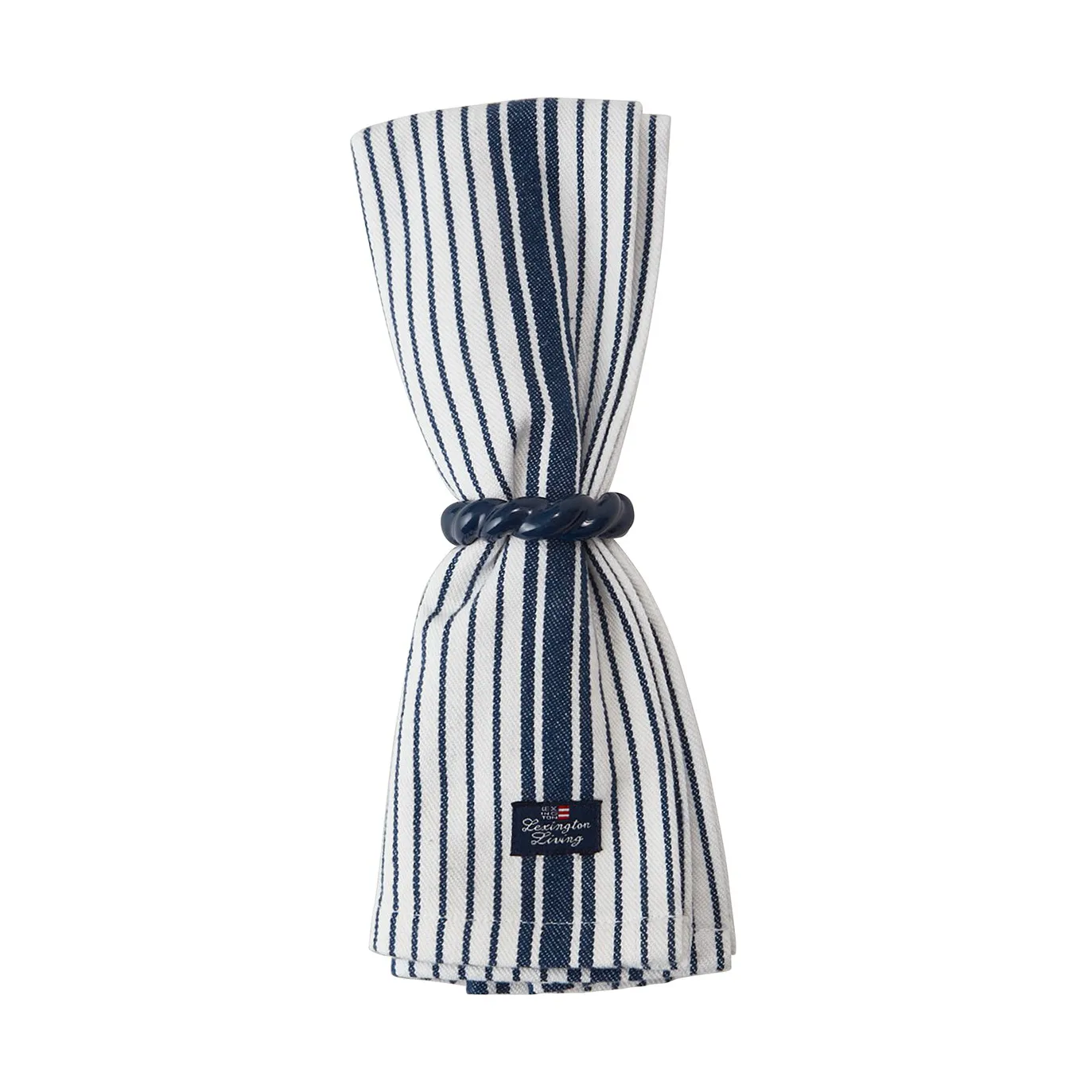 Servilleta Striped Organic Cotton 50x50 cm, Navy Lexington
