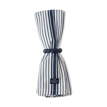 Servilleta Striped Organic Cotton 50x50 cm - Navy - Lexington