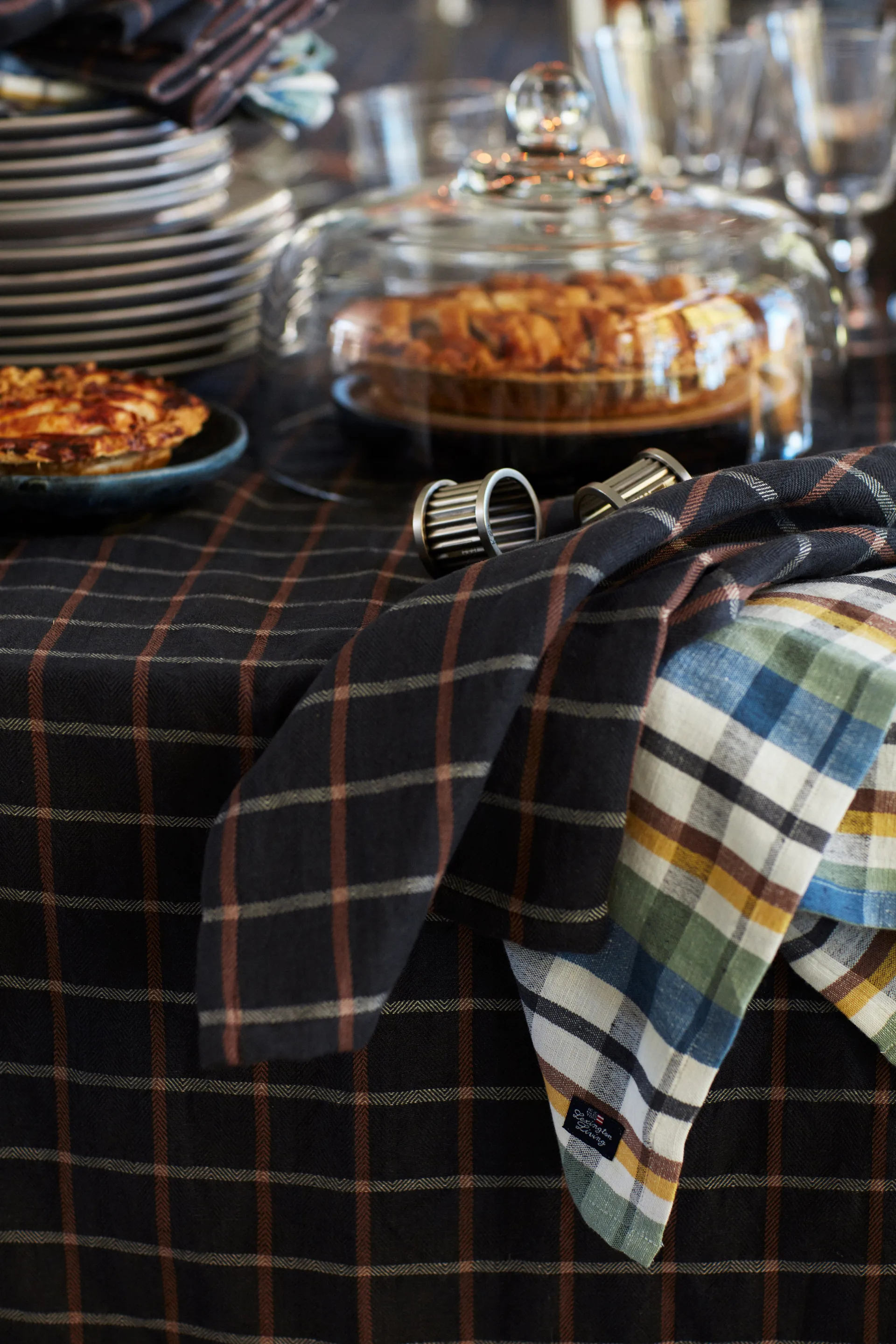 Servilletero Lexington striped Ø4,8 cm, Brass Lexington