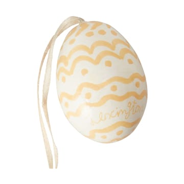Set de 2 colgantes de Pascua Easter Eggs in Papier Maché - Green-yellow - Lexington