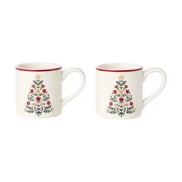 Taza Christmas Tree mini - Multicolor, 5,5x6 cm, 2-pack - Lexington