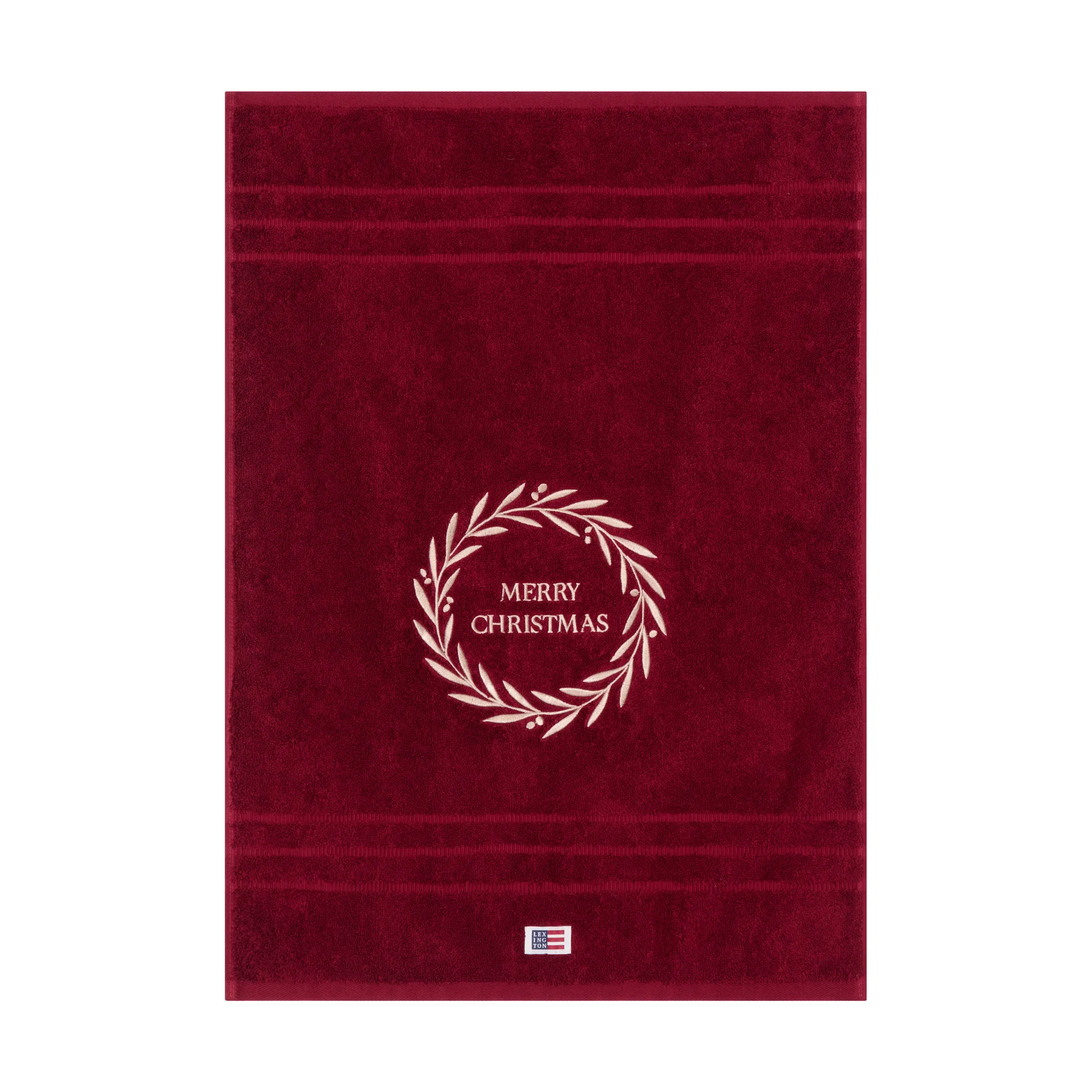 Toalla Christmas Wreath, Wine, 50x70 cm Lexington