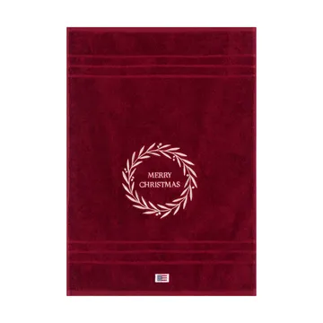 Toalla Christmas Wreath - Wine, 50x70 cm - Lexington