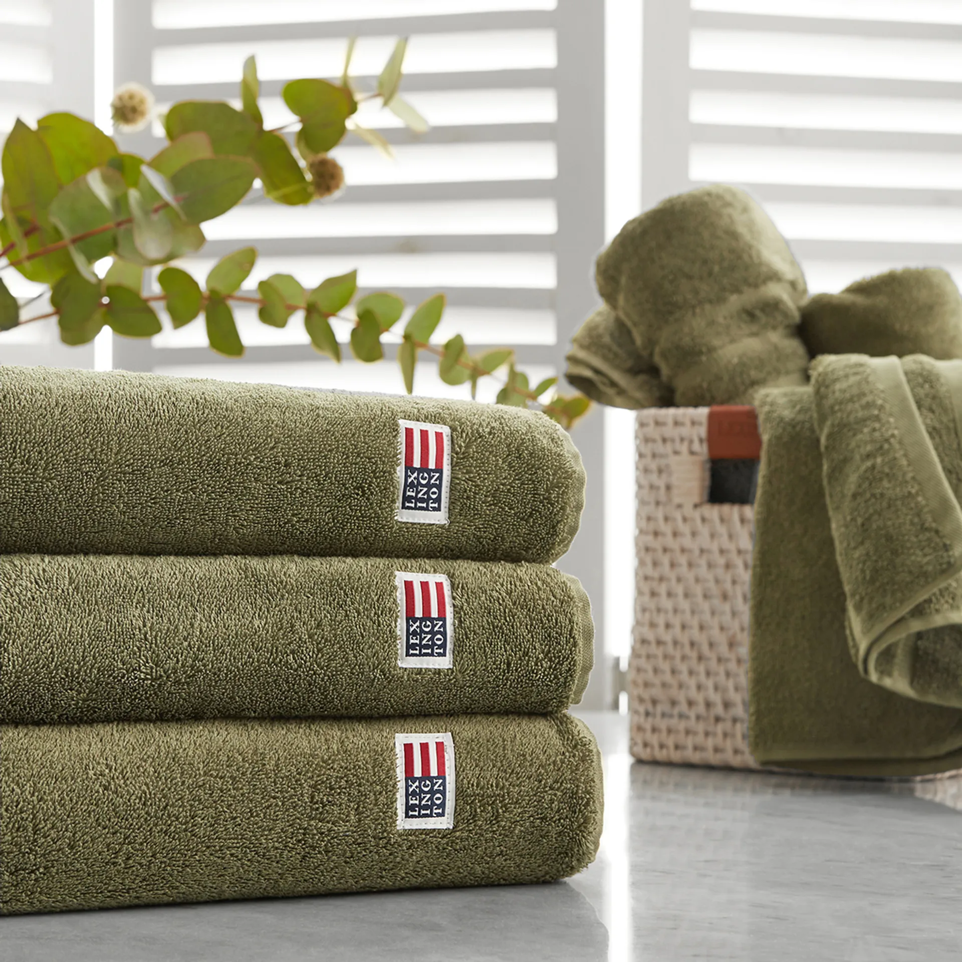 Toalla de baño Icons Original 100x150 cm, Dusty olive Lexington