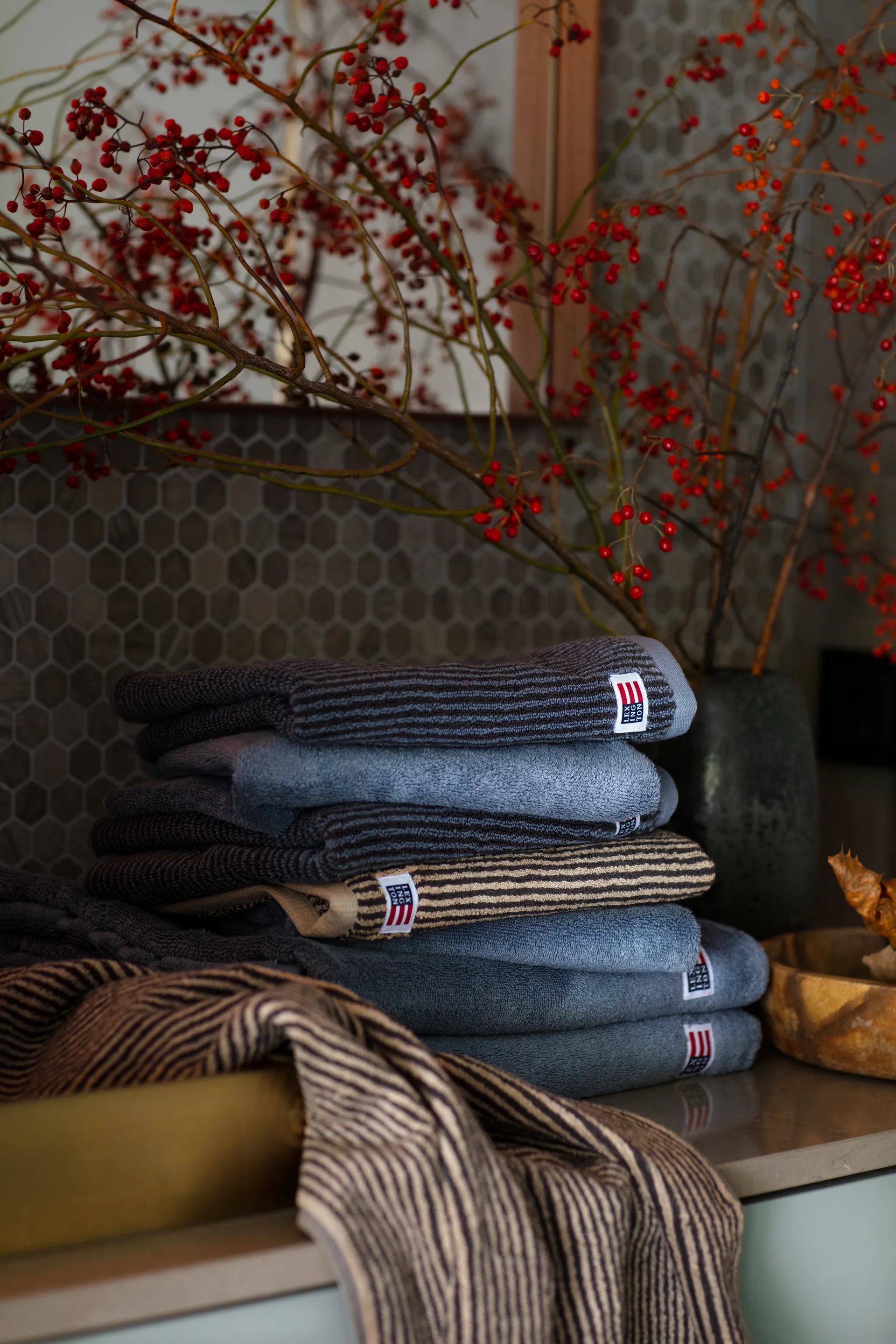 Toalla de baño Icons Original 70x130 cm, Steel Blue Lexington