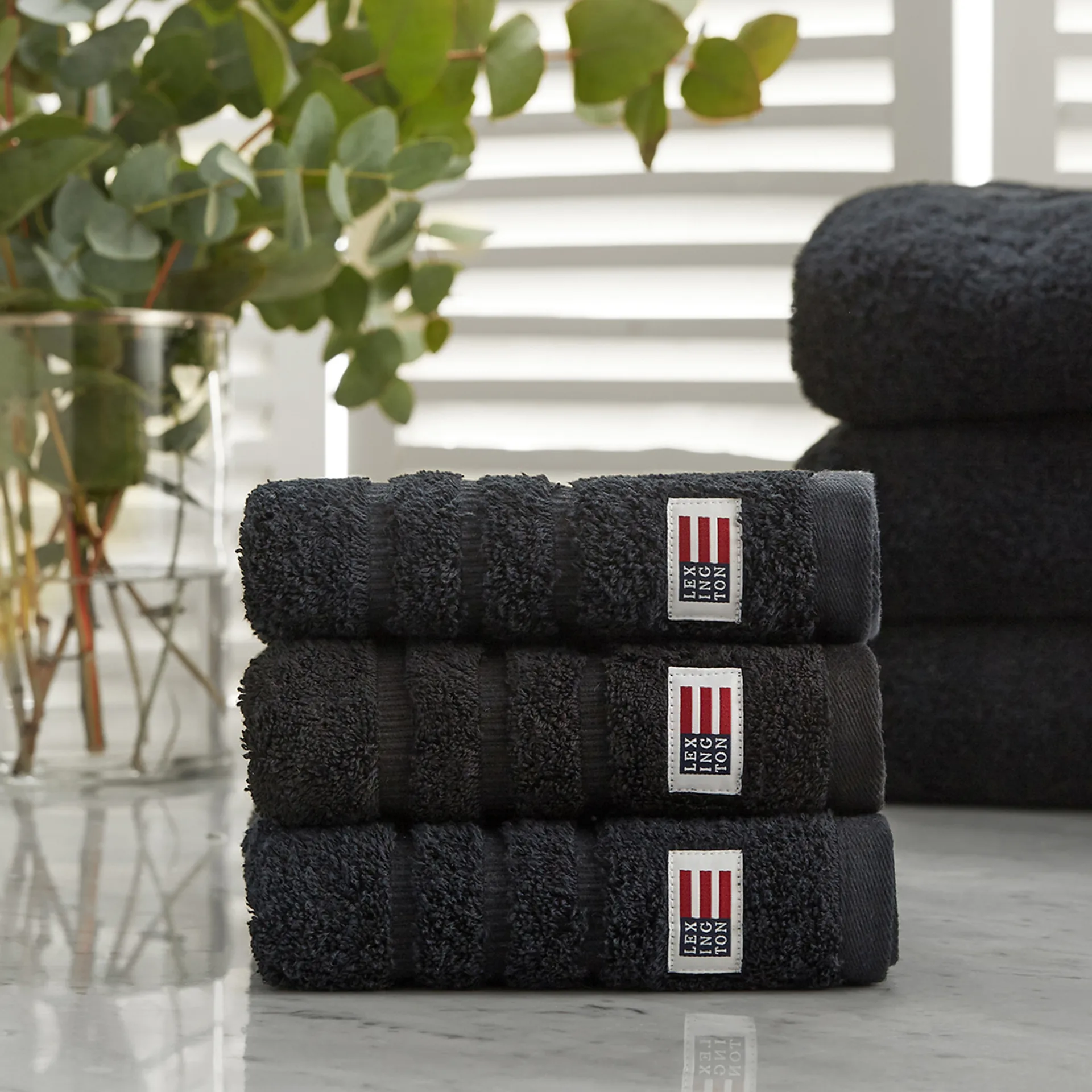 Toalla de mano Icons Original 50x70 cm, Black Lexington