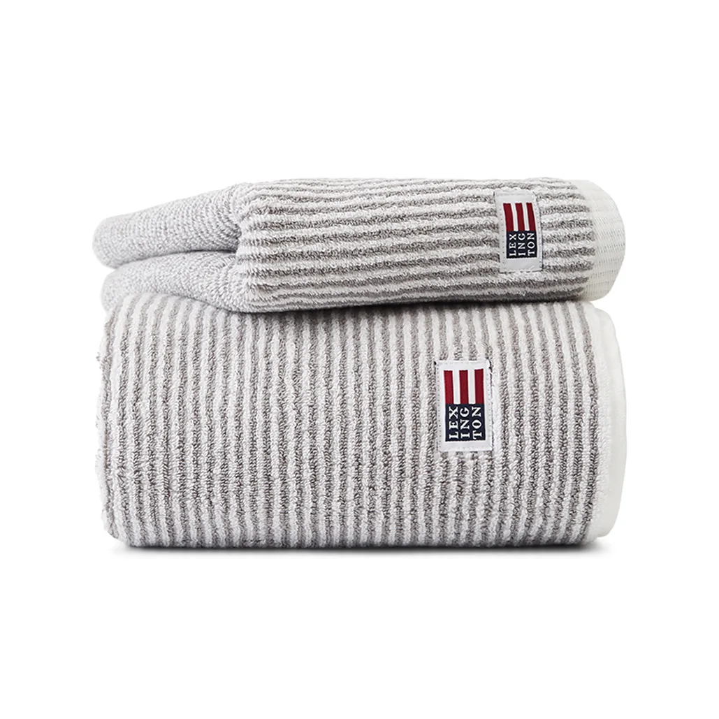 Toalla de mano Icons Original Striped 30x50 cm, White-gray Lexington