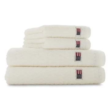 Toalla de manos Icons Structured 30x50 cm - White - Lexington