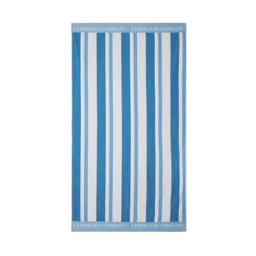 Toalla de playa Striped Cotton Terry 100x180 cm - Blue - Lexington