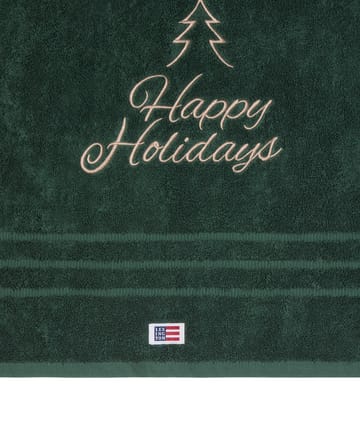 Toalla ecológica Happy Holidays Juniper 50x70 cm - Green-Light Beige - Lexington