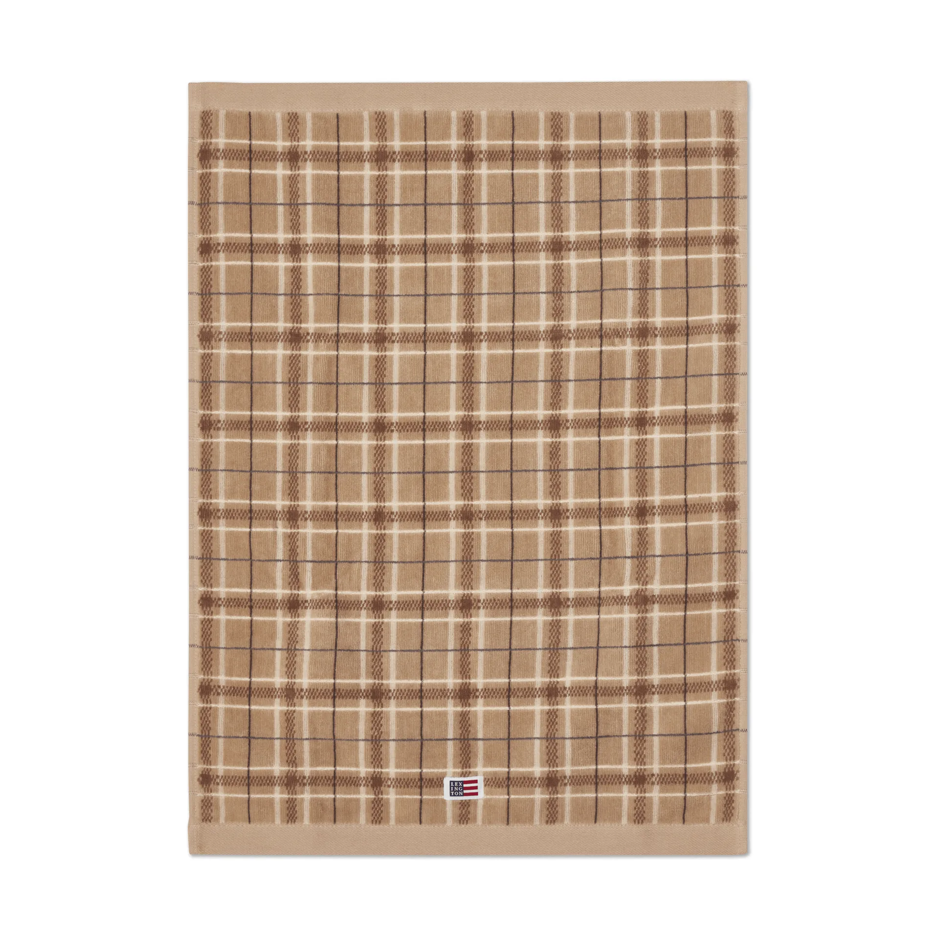 Toalla Lexington checked, 2-pack, Beige-gray Lexington