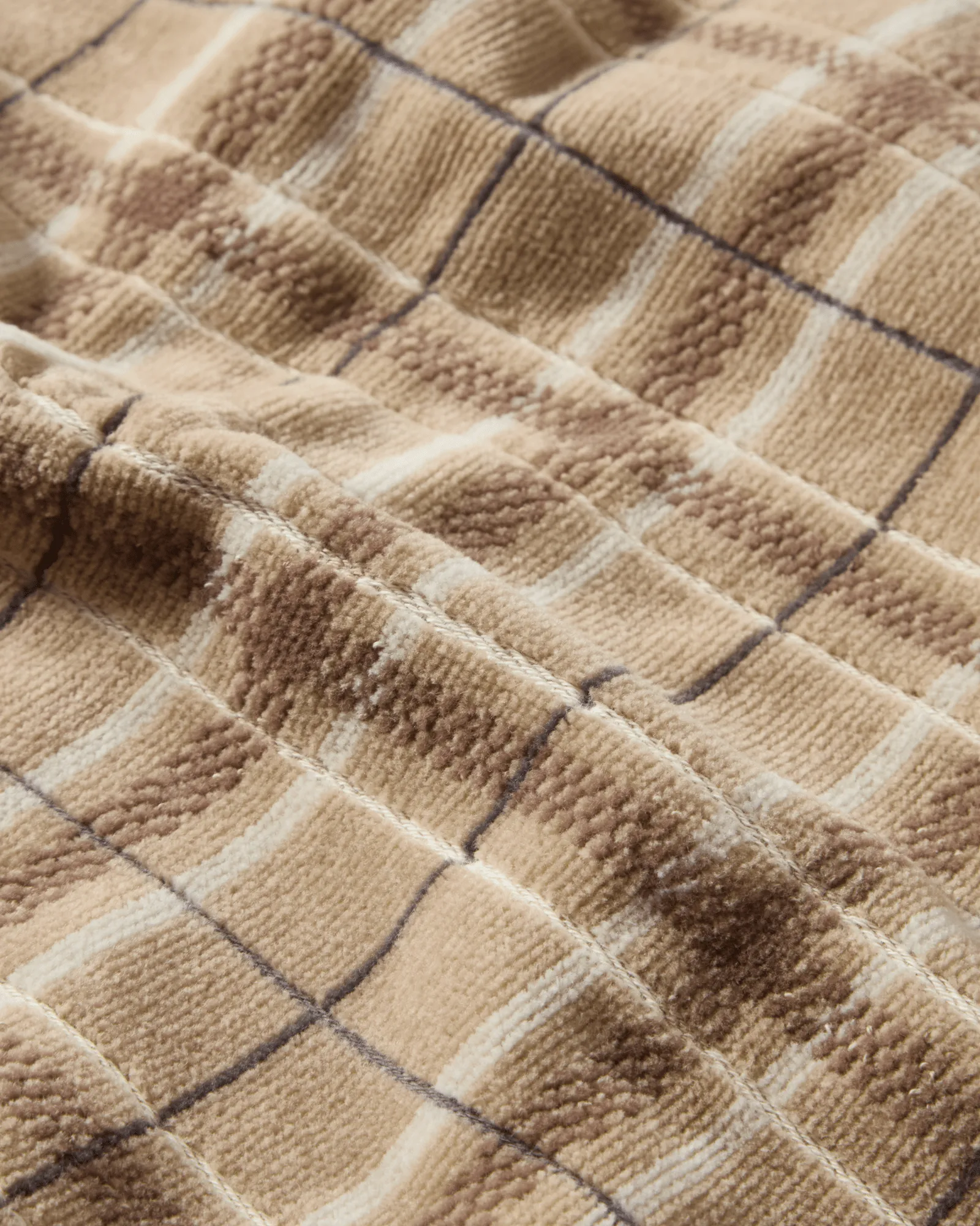 Toalla Lexington checked, 2-pack, Beige-gray Lexington