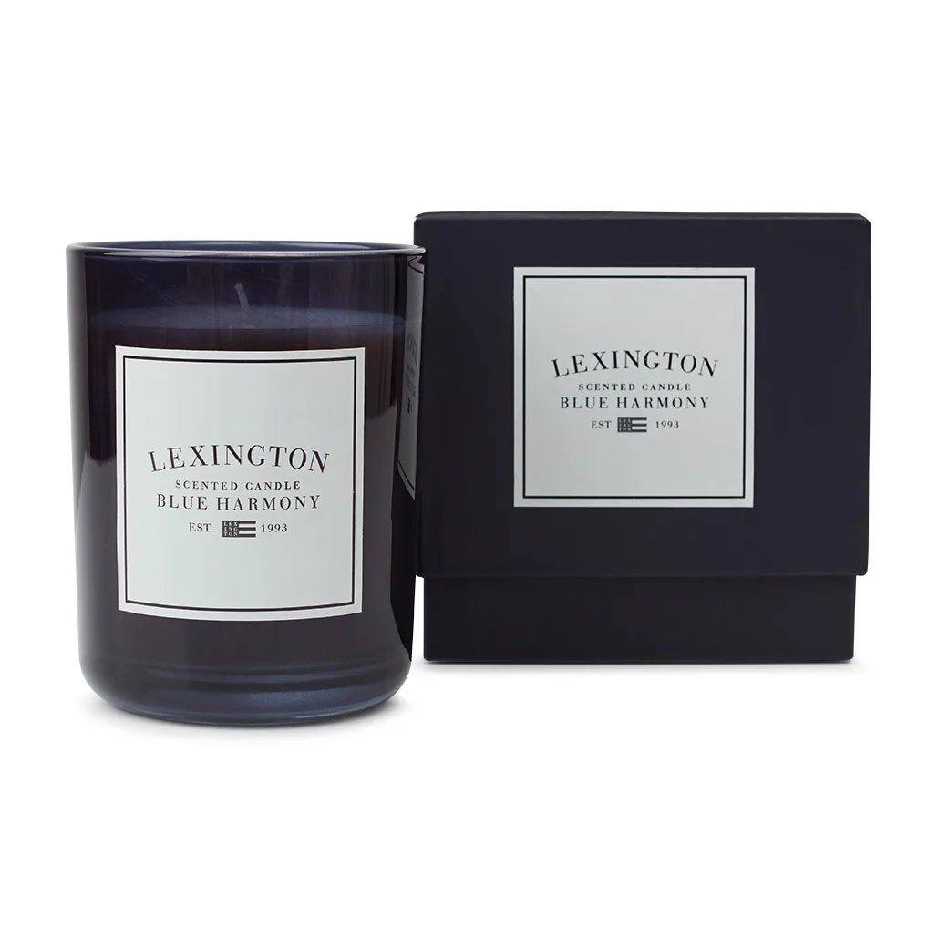 Vela perfumada Blue Harmony 60 horas, Dark blue Lexington