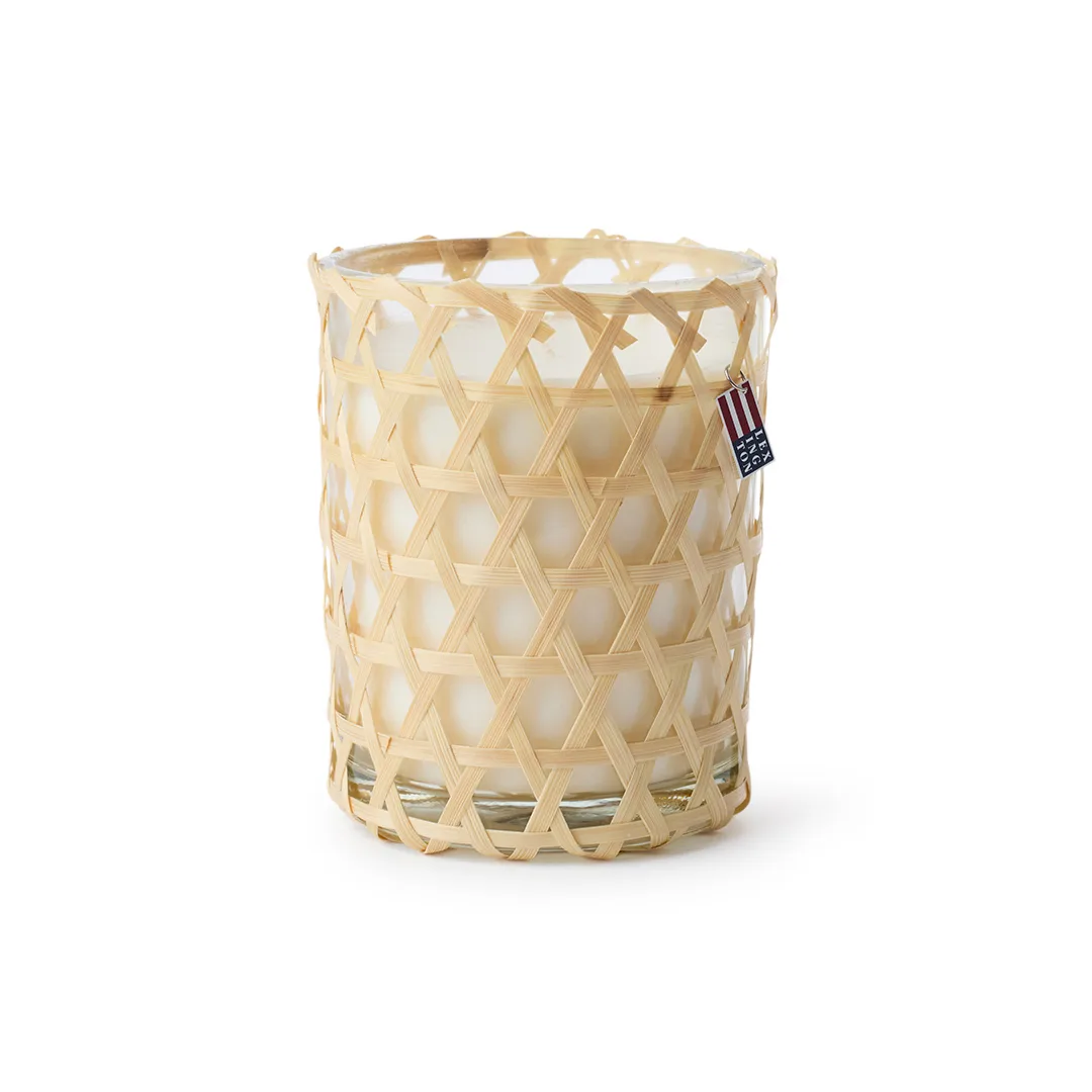 Vela perfumada Handwoven Bamboo lemongrass-coconut, 66 horas Lexington