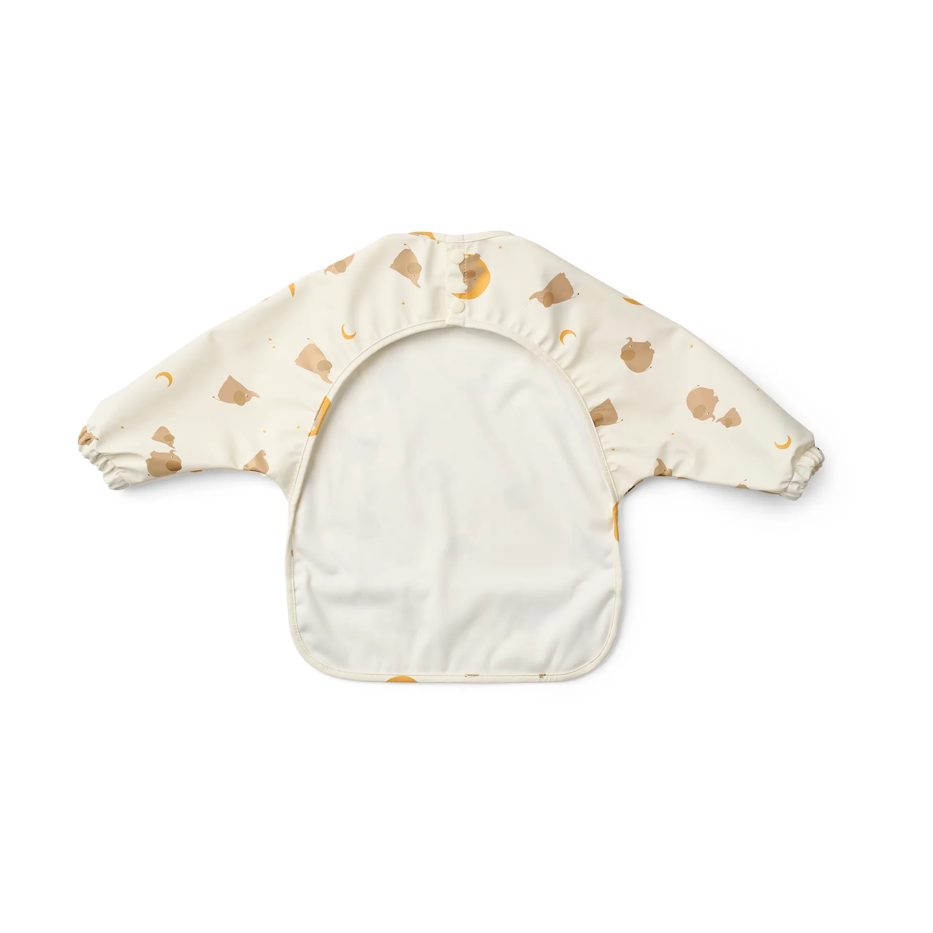 Babero con mangas Merle, Elephant-Creme de la creme Liewood