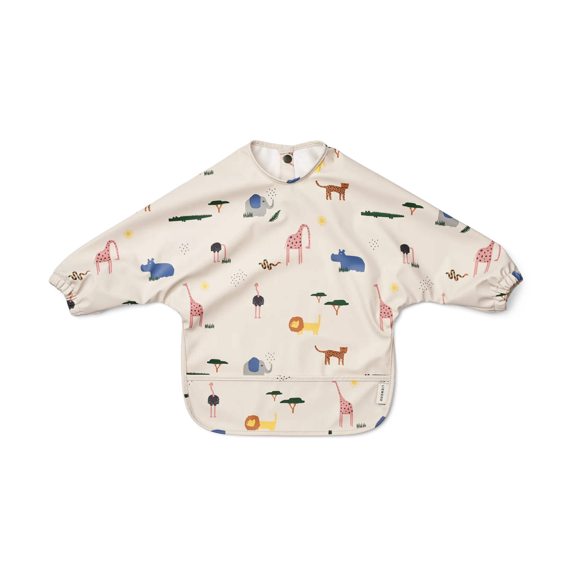 Babero con mangas Merle, Safari sandy mix Liewood