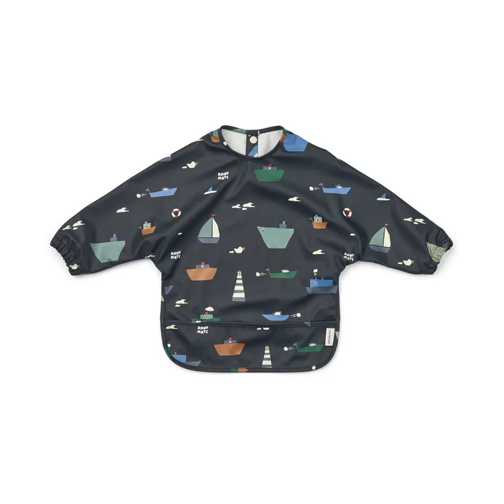 Babero con mangas Merle - Sailing-classic navy - Liewood