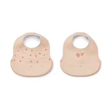 Babero estampado Ember 2 piezas - Mini Butterfly-apple blossom - Liewood