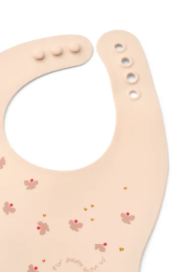 Babero estampado Ember 2 piezas - Mini Butterfly-apple blossom - Liewood