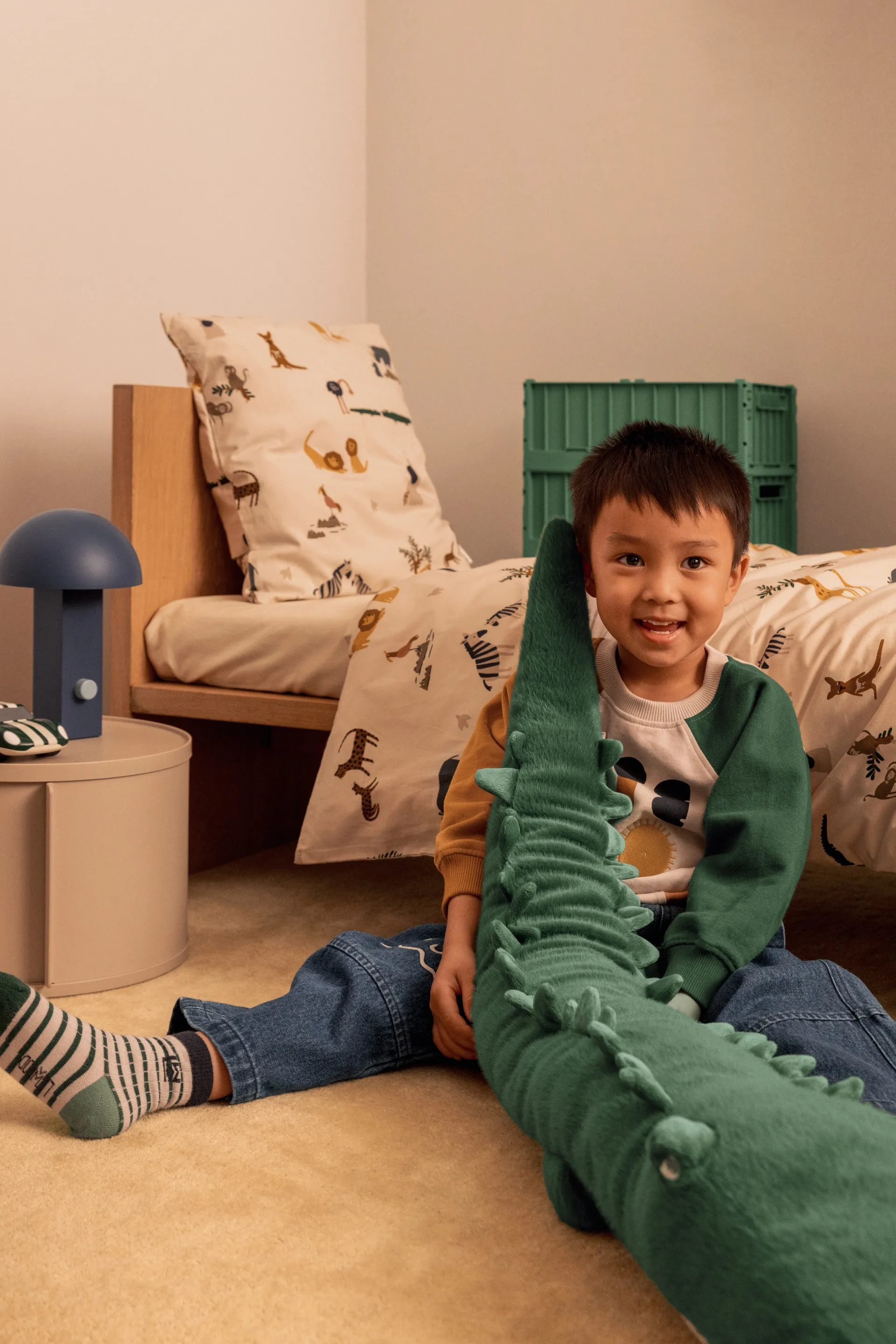 Baryden Carlos peluche cocodrilo, Verde jardín Liewood