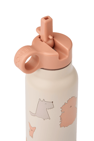 Botella de agua Falk 35 cl - Gatos y Perros-Sandy - Liewood