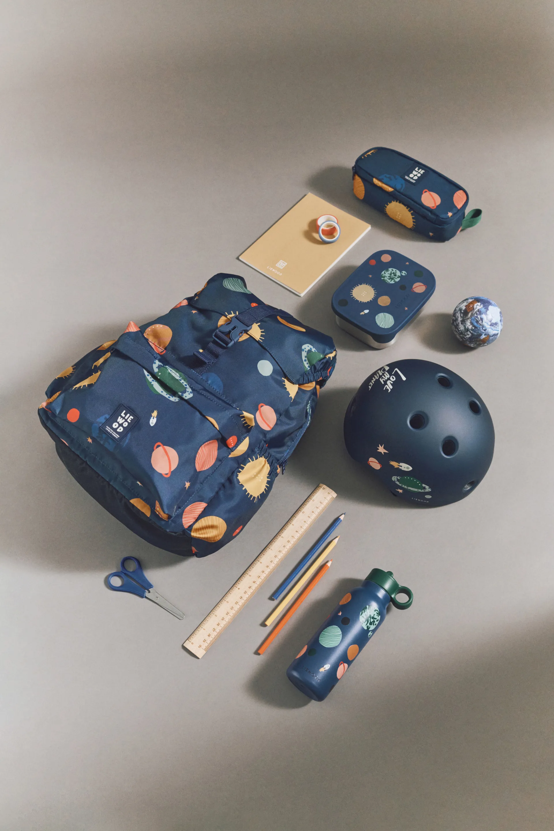 Botella de agua Falk 35 cl, Universe-Classic navy Liewood