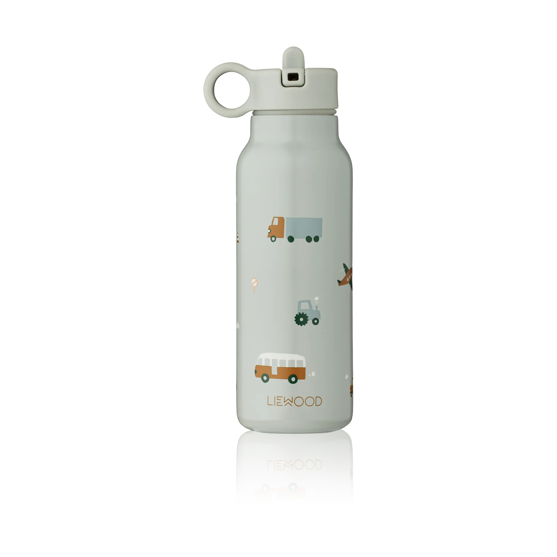 Botella Falk 35 cl, Vehicles-dove blue mix Liewood
