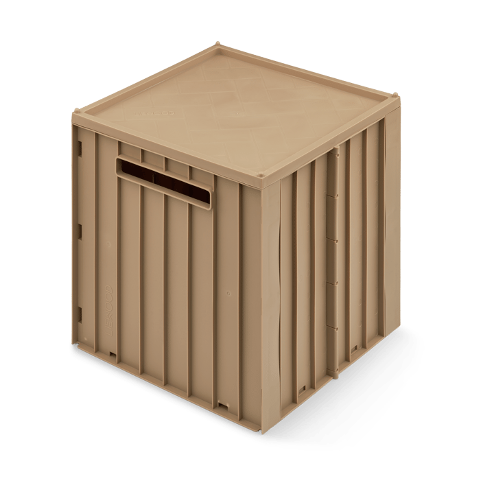 Caja de almacenamiento Elijah con tapa 31x31 cm - Avena - Liewood