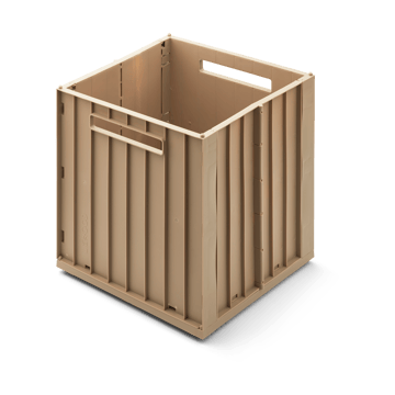 Caja de almacenamiento Elijah con tapa 31x31 cm - Avena - Liewood