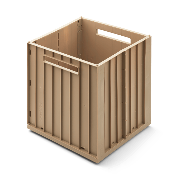 Caja de almacenamiento Elijah con tapa 31x31 cm, Avena Liewood