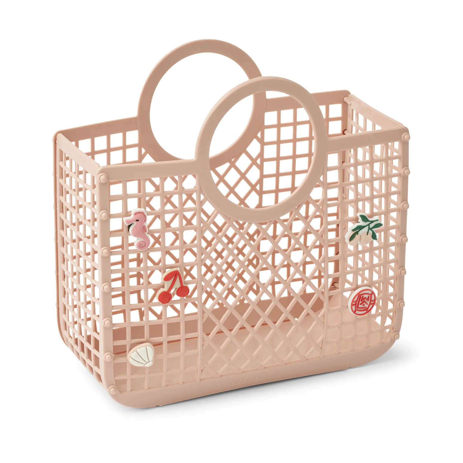 Cesta Samantha con charms, Rosa Liewood