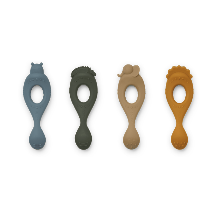 Cuchara Livia 4 piezas - Safari-blue multi mix - Liewood