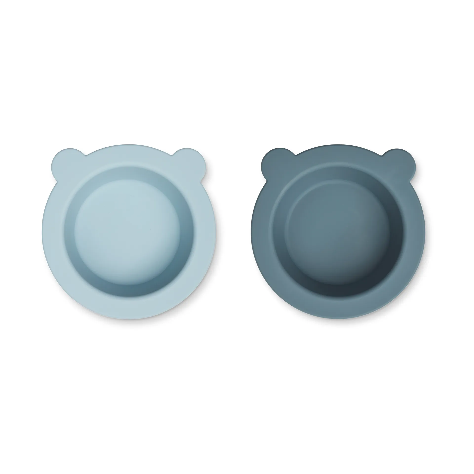 Cuenco con ventosa Peony Ø16 cm 2 piezas, Sea blue-Whale blue Liewood