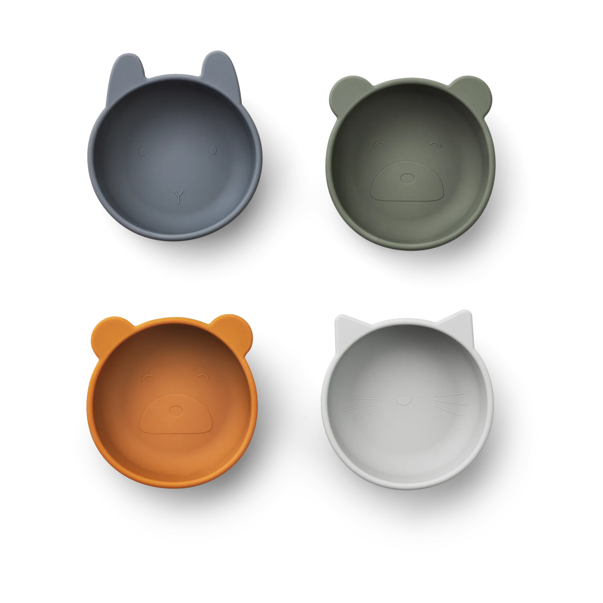 Cuenco de silicona Iggy 4 piezas, Blue mix Liewood