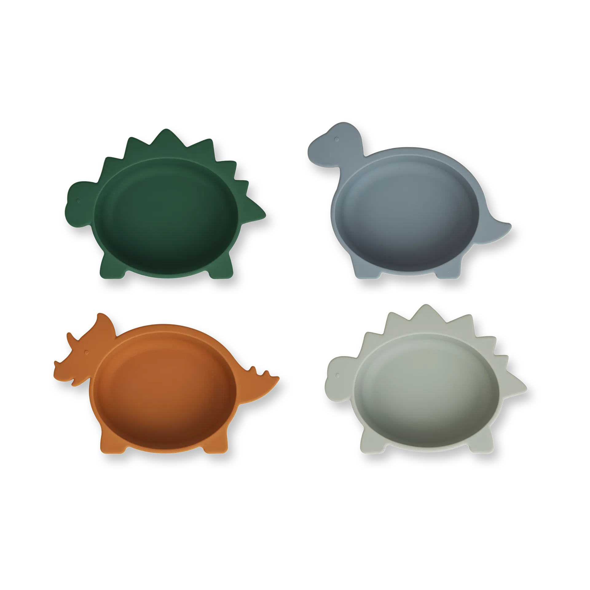 Cuenco de silicona Iggy 4 piezas, Dino blue multi mix Liewood