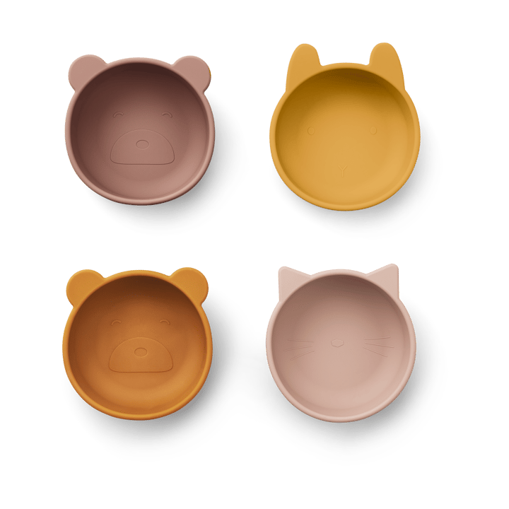 Cuenco de silicona Iggy 4 piezas - Rose mix - Liewood