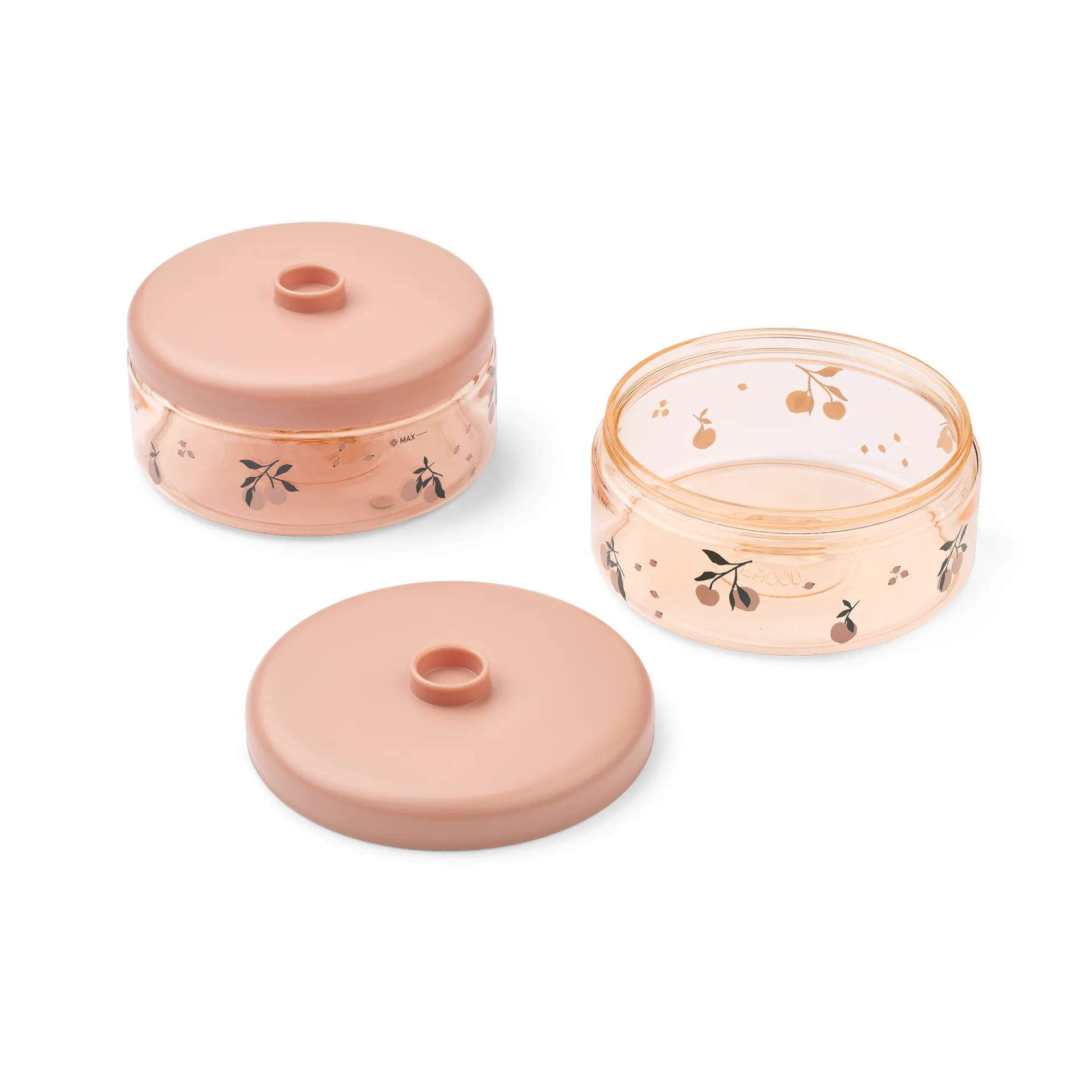 Dominique tarros para comida de bebé 500 ml pack de 2, Peach-sea shell Liewood