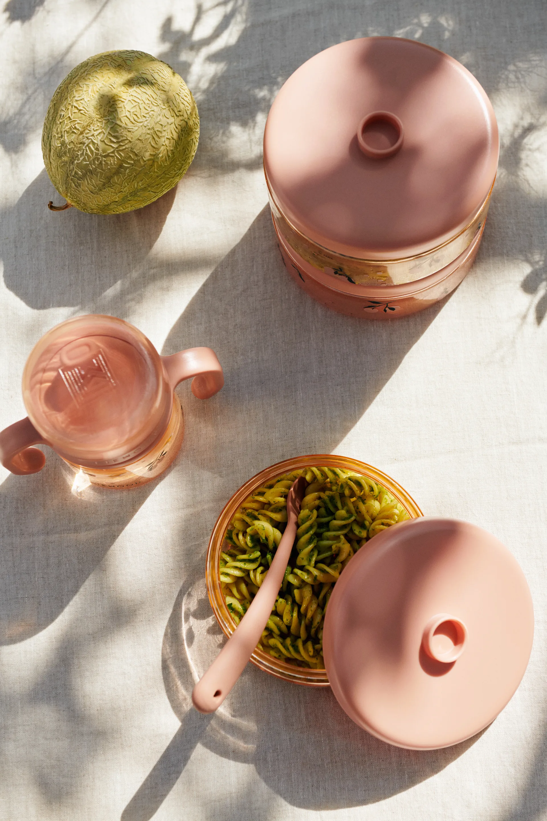 Dominique tarros para comida de bebé 500 ml pack de 2, Peach-sea shell Liewood