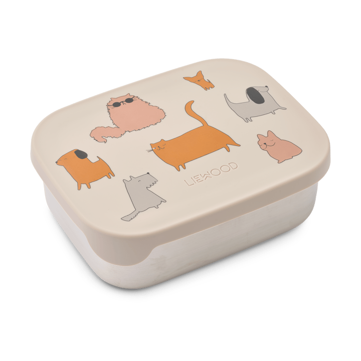 Fiambrera Arthur 13,5x17 cm - Gatos y Perros-Sandy - Liewood