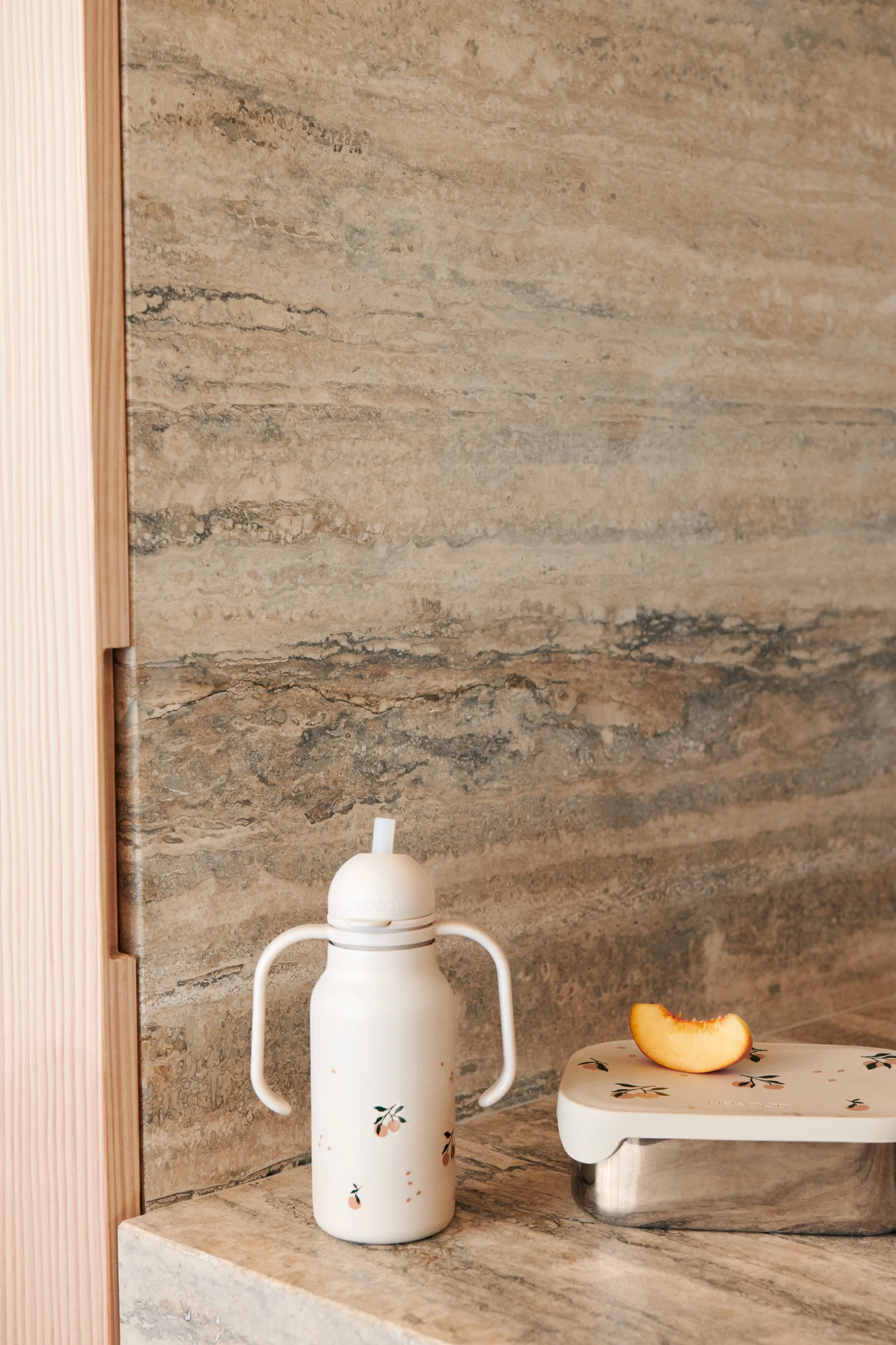 Fiambrera Arthur 13,5x17 cm, Peach-Sea shell mix Liewood