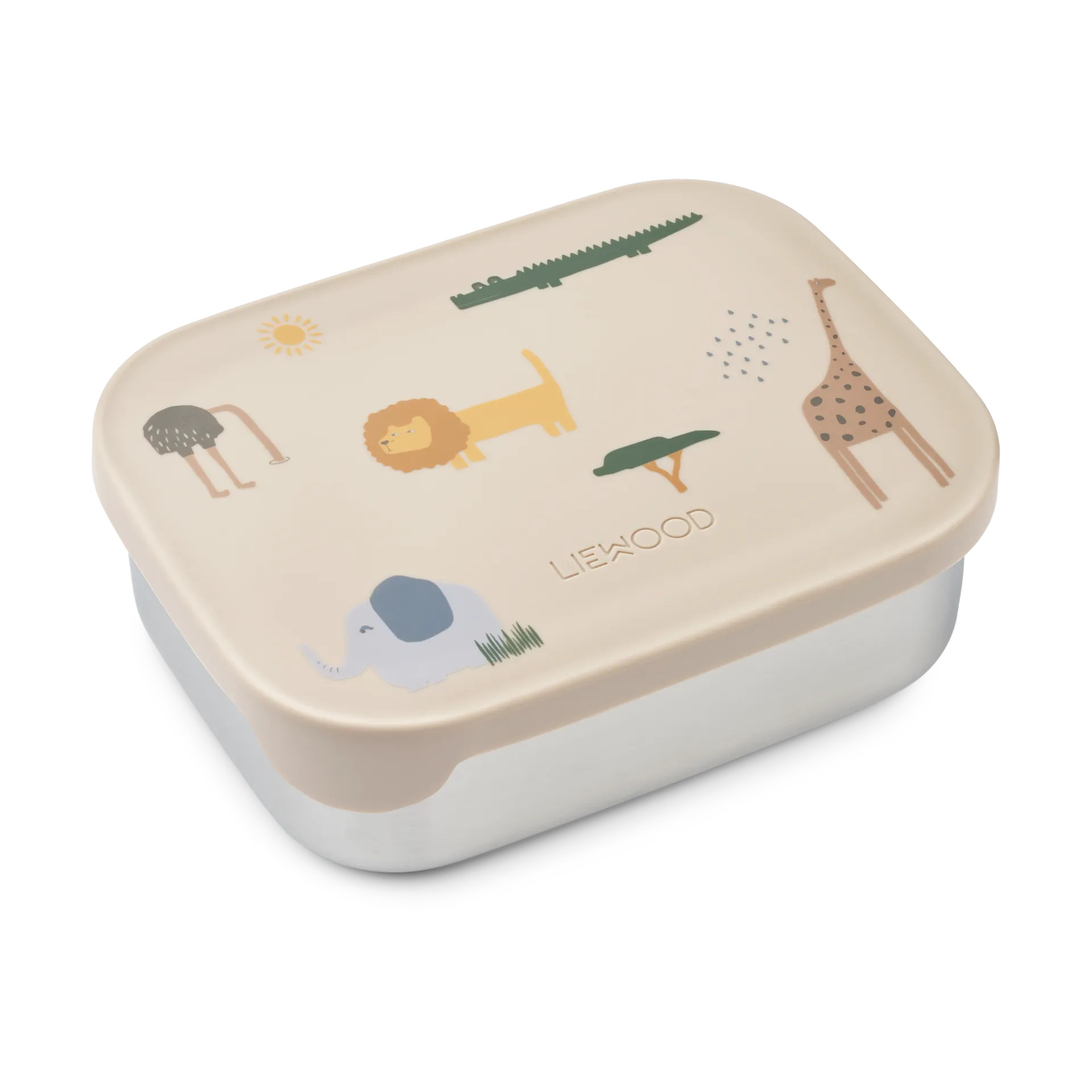 Fiambrera Arthur 13,5x17 cm, Safari sandy mix Liewood