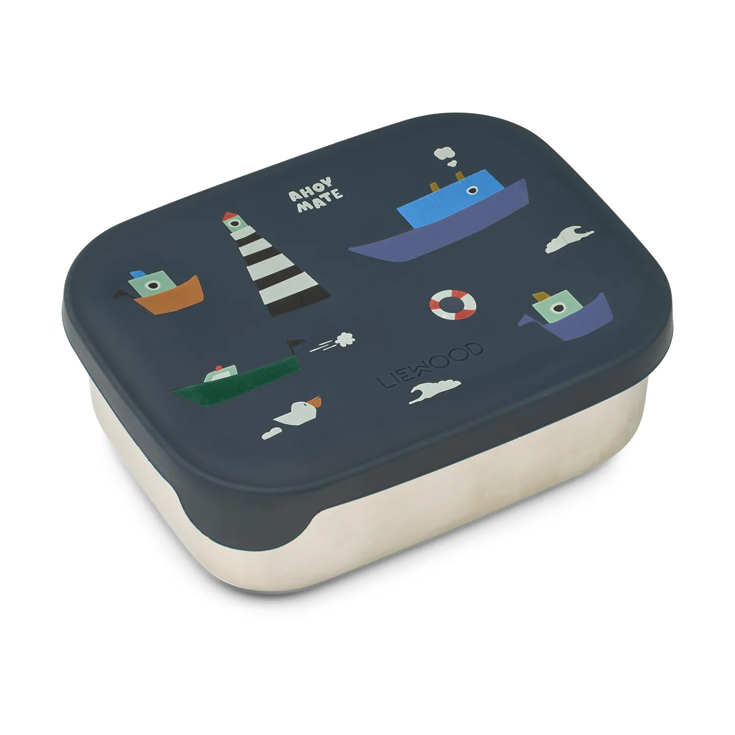 Fiambrera Arthur 13,5x17 cm, Sailing-classic navy Liewood