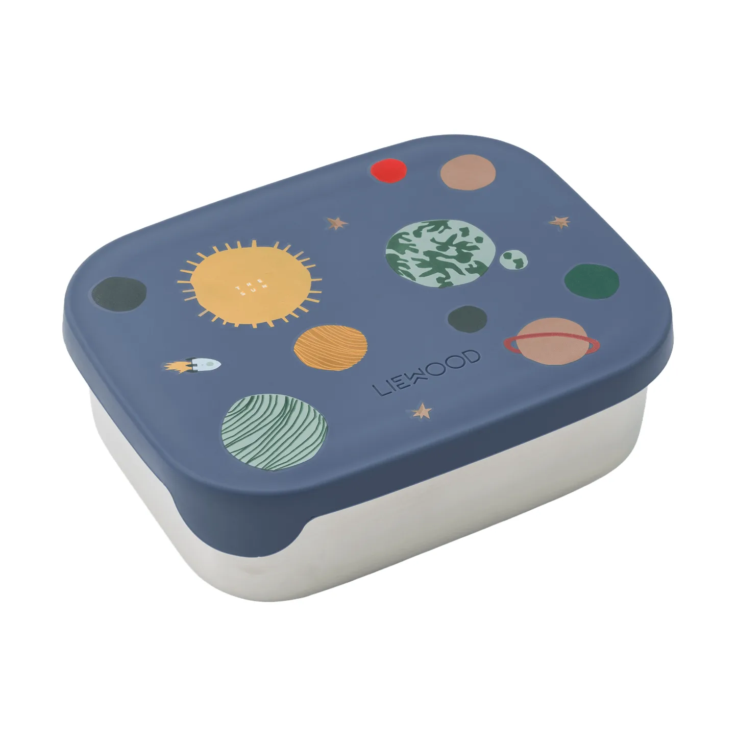 Fiambrera Arthur 13,5x17 cm, Universe-Classic navy Liewood