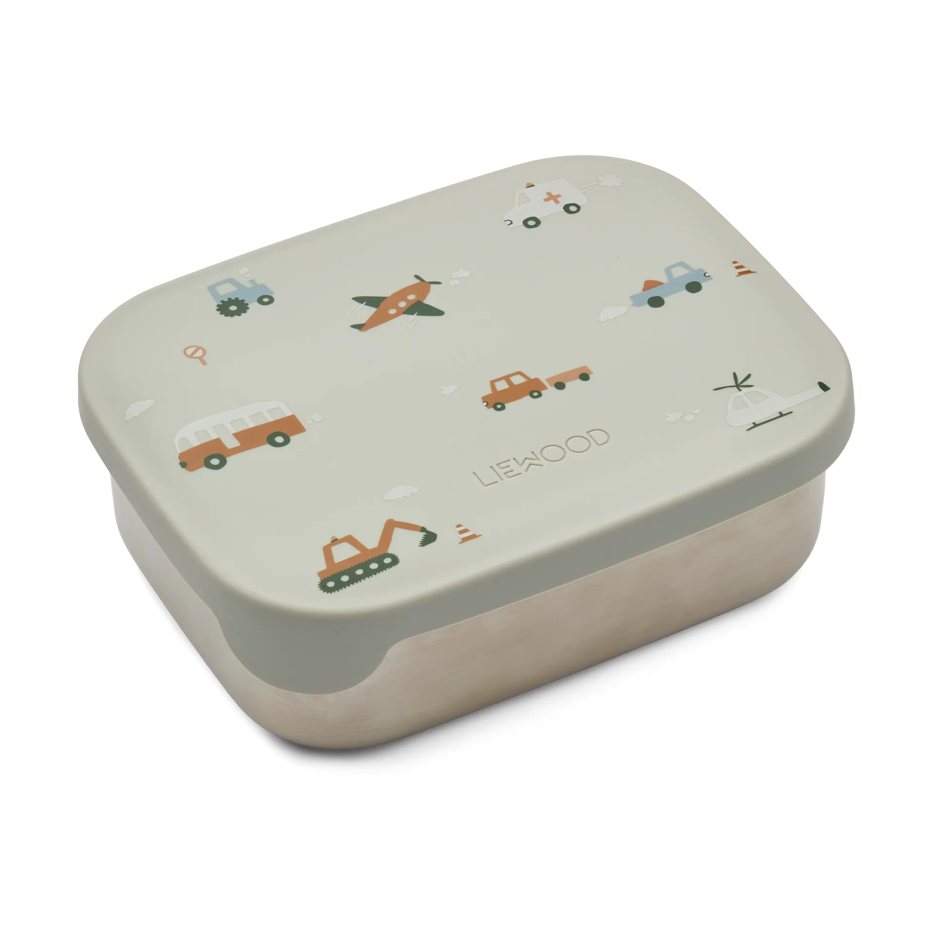 Fiambrera Arthur 13,5x17 cm, Vehicles-dove blue mix Liewood