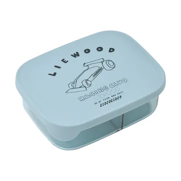 Fiambrera Arthur Tritan 13,5x17 cm - Race cars-Beach blue - Liewood