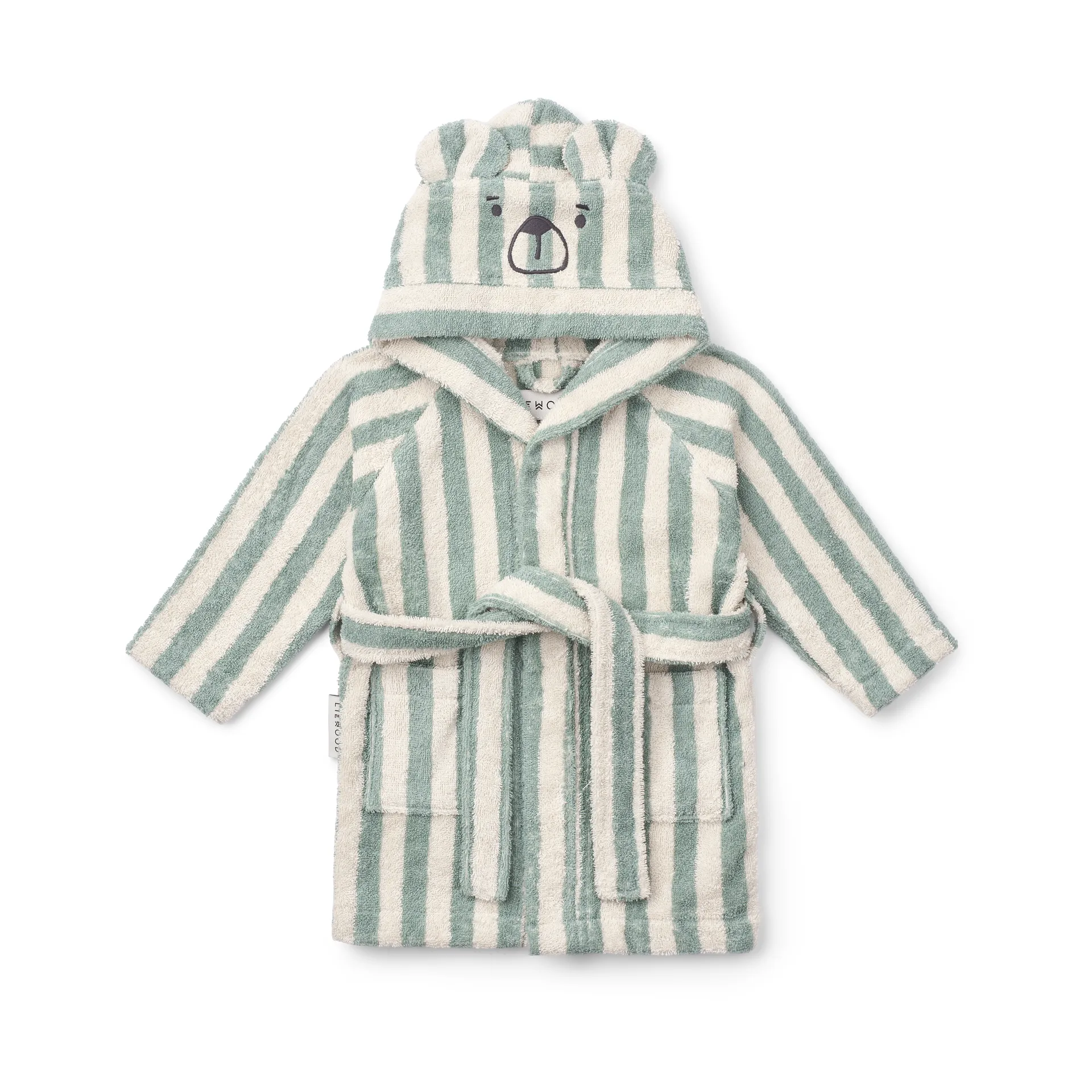 Lily albornoz peppermint crème de la crème stripe, 1-2 años Liewood