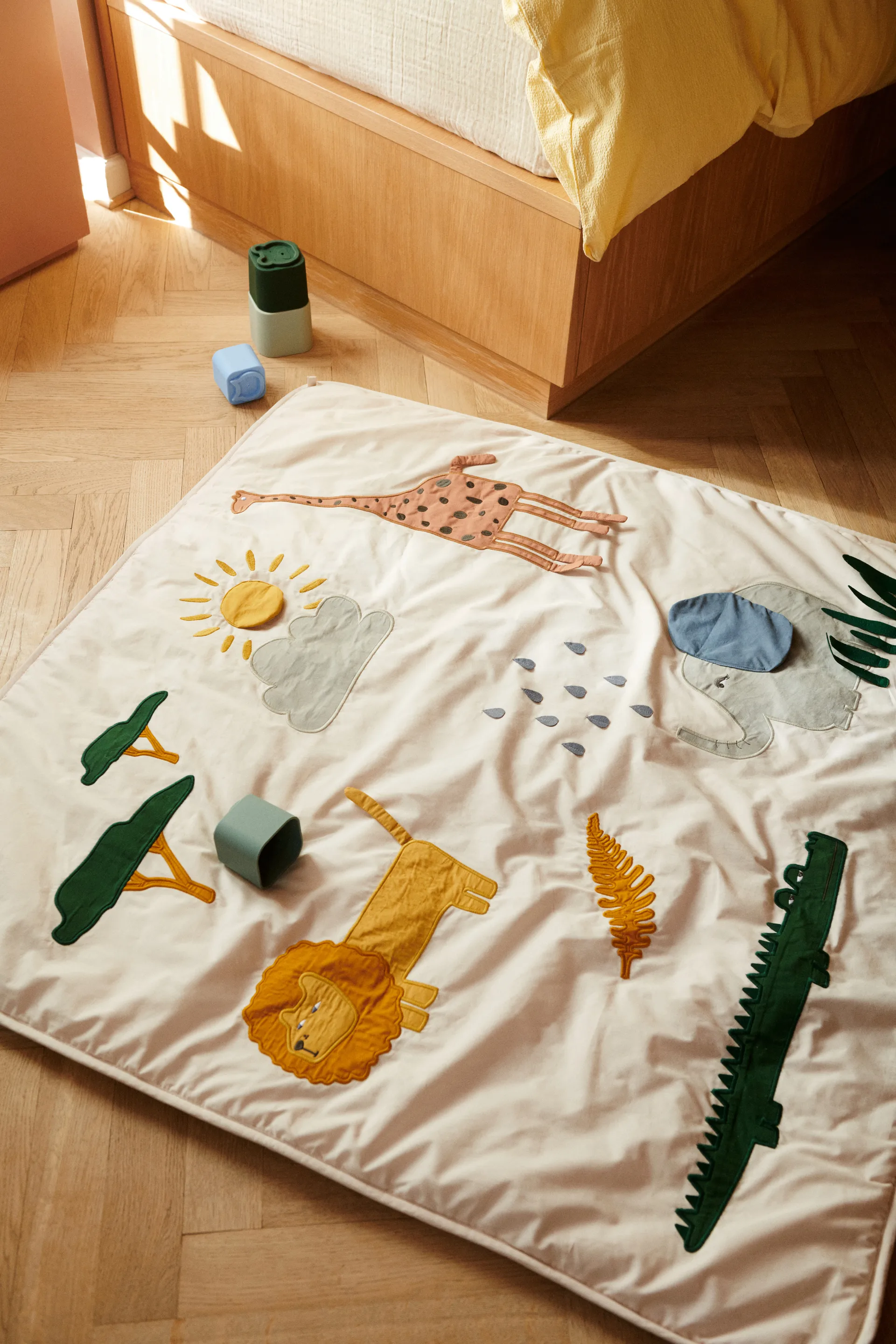 Manta Glenn 110x110 cm, Safari sandy mix Liewood