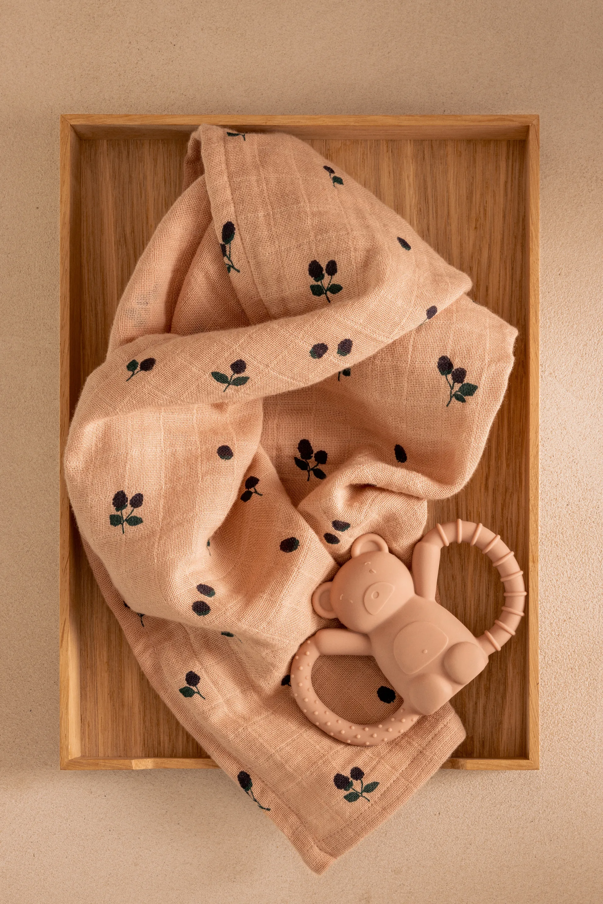 Muselina Lewis 2-pack 65x65 cm, Mini Berry-Pálido tuscany Liewood